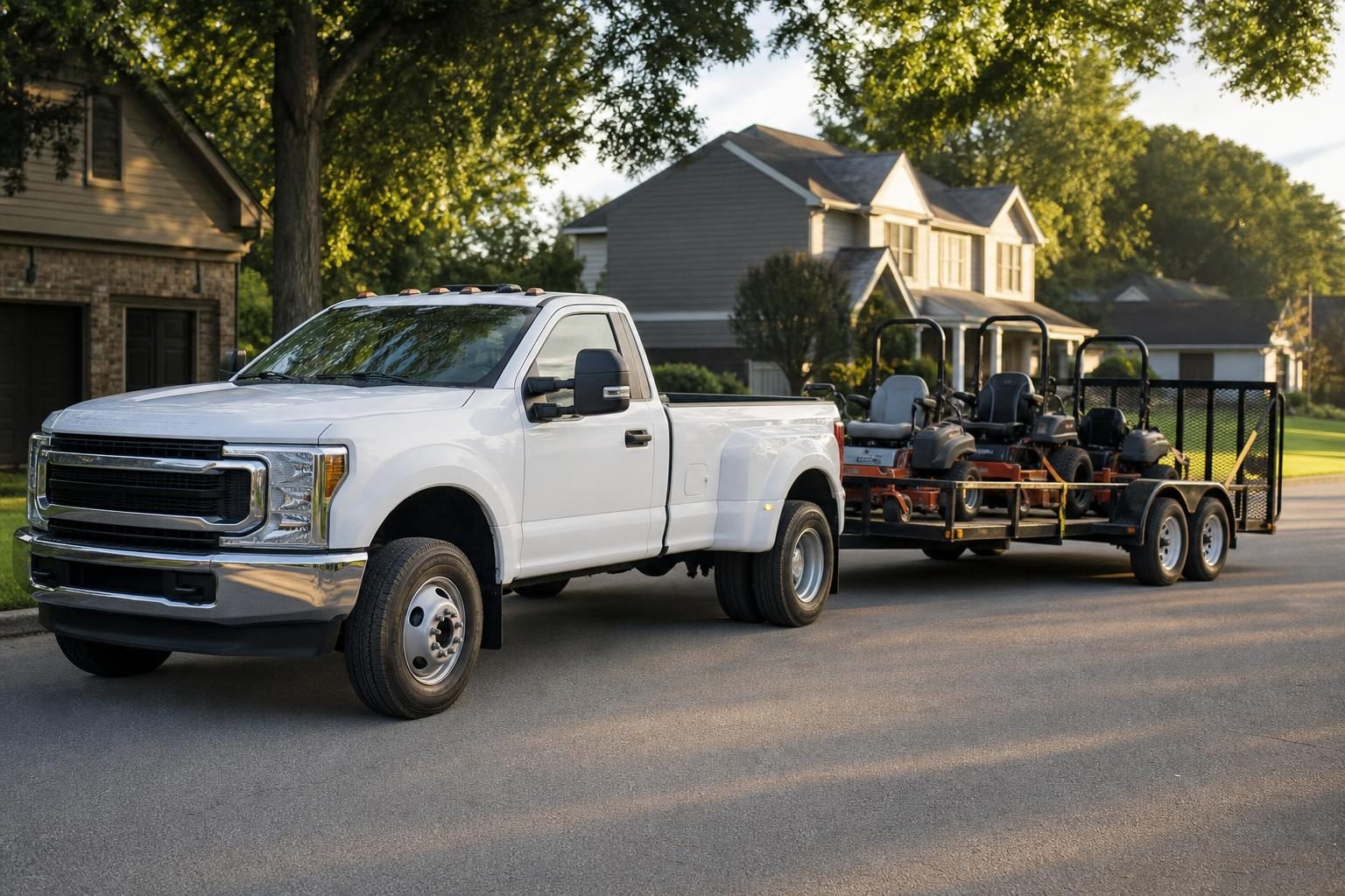 MJT Systems crew truck and trailer